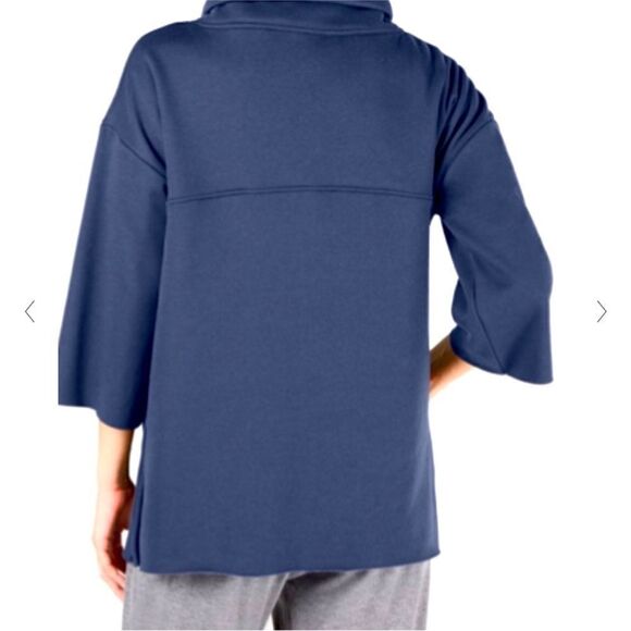 UGG Astrid fleece lined poncho sweatshirt XS/S navy - Picture 2 of 8